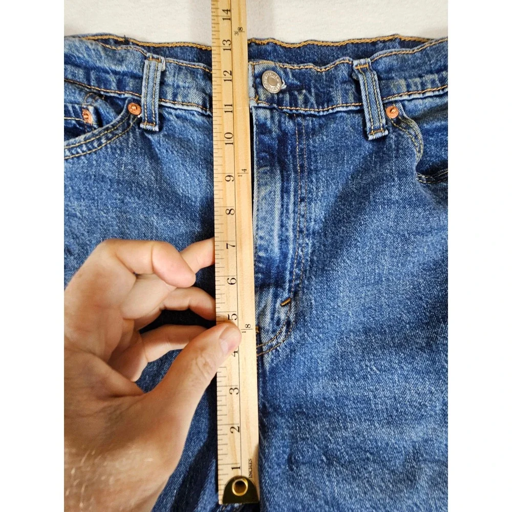 Levis 505 Regular Fit Straight Leg‎ Jeans Mens 38x32 Blue Denim 00505-3171